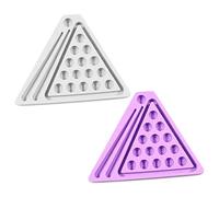 Ensemble de boules de billard, moule de moulage en résine, Table de billard pour de boules triangulaires, bougie, savon, moule en Silicone