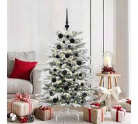 Set de Boules de Noël avec Pic et 150 LED 61 pcs Arbre Ornement de Noël Décoration de Vacances Décoration de Noël Jardin Doré Rose