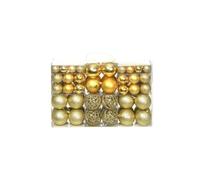 Ensemble de boules de Noël 100 pcs 6 cm Doré