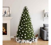 Ensemble de Boules de Noël 100 pcs Blanc Décoration d'Arbre Ornement vidaXL
