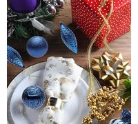 Ensemble de boules de Noël décoratives, boules transparentes en plastique incassable pour sapin de Noël, fêtes de fin d'année et mariages.