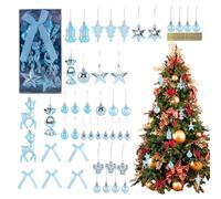 Ensemble de boules de Noël incassables pour sapin - Pendentifs de décoration de Noël - Pendentifs de décoration de Noël incassables pour sapin de fête, fiançailles, magasin de mariage, couronne