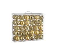 Ensemble de boules de Noël Mica Decorations Or Plastique H7xl7xL7cm