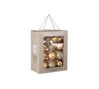 Ensemble de boules de Noël Mica Decorations Or Verre H7xl7xL7cm