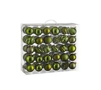 Ensemble de boules de Noël Unbreakable baubles Brun foncé Plastique H7xl7xL7cm
