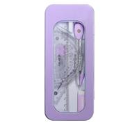 Ensemble de boussole rapporteur de règle, ensemble de boussole et rapporteur - Ensemble de mathématiques de géométrie pour étudiants | Boîte de Kit de Protection pour Fournitures de Classe Scolaire