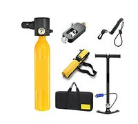 Ensemble de bouteilles de plongée sous-marine 0.5L Nouvelle Mini Bouteille D'oxygène De Plongée Plongée Enseignement Sous-marine Respiration Équipement De Plongée Respiration Réservoir D'oxygène(Giall