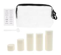 Ensemble de bouteilles de toilette rechargeables de voyage, conteneurs à presser étanches en PP 100ml 80ml 50ml for shampoing et Lotion