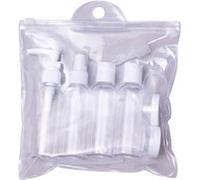 Ensemble de bouteilles de voyage - 9 pièces - voyage St Helens Home and Garden GH040 transparent