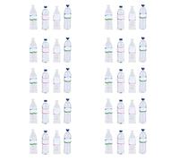 Ensemble de Bouteilles d'eau pour Maison de poupée, Bouteilles de Boisson Miniatures, 4 Styles, Accessoires de Maison de poupée en résine pour Enfants, Jeux et activités de fête,