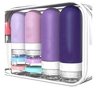 Ensemble De Bouteilles Voyage En Silicone Polyvalent Contenant Des Contenants Toilette Pratiques Pour Les Lotions Shampooing Et Plus D'équipement Voyage