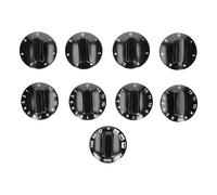 Ensemble De Boutons De Commande 9 Pièces Noir Universel Pour Cuisinière Europart