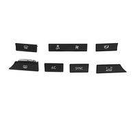 Ensemble de boutons de commande AC pour tableau de bord, matériau ABS de qualité supérieure, bouton de contrôle de la température, bouton de ventilation de climatisation de