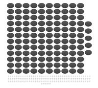 Ensemble de boutons de pantalon en métal noir mat, boutons de remplacement ronds réglables de 17mm pour pantalons, chapeaux, ceintures, manteaux et sacs, 125 ensembles avec vis