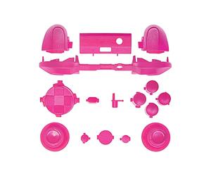 Ensemble de boutons de rechange mats pour Xbox Series X/S, pièces de réparation LB RB LT RT, pare-chocs, déclencheurs, D-pad ABXY, touches de démarrage et de partage de synchronisation pour manette Xbox Série X/S (rose)