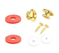 Ensemble de boutons de sangle pour guitare, basse, ukulélé, construction en métal, sangles en silicone, systèmes de fixation pour guitare acoustique
