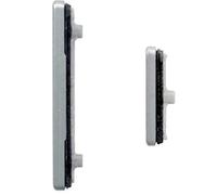 Ensemble de boutons latéraux de rechange pour Samsung Galaxy S21 & S21+ Boutons d'alimentation et boutons de volume SM-G991/1 SM G996 (argent)