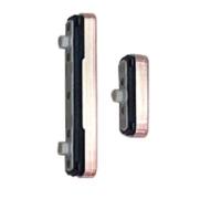 Ensemble de boutons latéraux de rechange pour Samsung Galaxy S22 et S22+ Plus Boutons d'alimentation et boutons de volume S901 S906 (or rose)