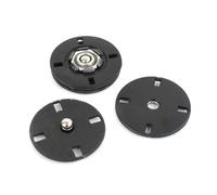 Ensemble de boutons-pression de 10 à 25 mm, idéal pour la couture d'accessoires à la main, comme la décoration de vêtements et de sacs.,Peinture noire,15 mm 20set