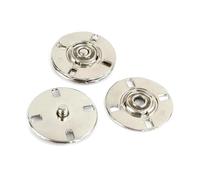 Ensemble de boutons-pression de 10 à 25 mm, idéal pour la couture d'accessoires à la main, comme la décoration de vêtements et de sacs.,Argent,12 mm 20set