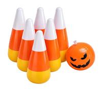 Ensemble de Bowling d'halloween - Boule de Gonflable en PVC | Conception gonflable, construction légère, activité de groupe, convient aux salles de ux jardins d' et aux