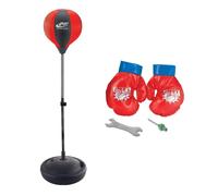 Ensemble de boxe ajustable pour enfants avec sac de frappe et gants, construction en nylon et en fer pour l'entraînement