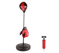 Ensemble de Boxe pour Enfants avec Sac de Boxe à Hauteur Réglable et Gants de Boxe, pour Fitness et Décompression