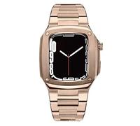 Ensemble de bracelet de sangle de boîtier en acier inoxydable , pour bande 44 mm 40mm 2 3 4 5 6 SE 7 8 9 Kit de protection de mise à niveau de la montre de la série