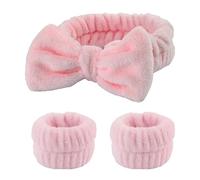 Ensemble de bracelets absorbants et imperméables pour le lavage du visage - Accessoires pour cheveux (I)
