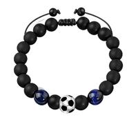 Ensemble de bracelets de football avec carte, cadeau de football pour garçons, bracelet de perles, cadeau d'anniversaire, anniversaire pour fils, père, frère, adulte