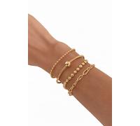 Ensemble de bracelets de Sport superposés, quatre pièces réglables, empilables, décontracté, Style de rue, bijoux à la mode, cadeau pour elle