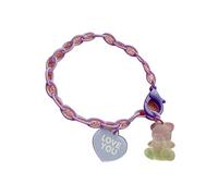 Ensemble de bracelets en résine acrylique avec pendentif en forme de cœur et ours en forme d'ours mignons pour filles et femmes Cadeau de Saint-Valentin pour femme « Pour votre meilleure amie » pour