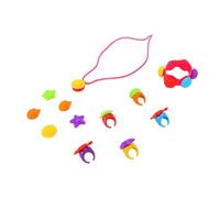 Ensemble de Bracelets et Colliers Sensoriels en Silicone, Outil Portable de Gestion de l'anxiété, Matériau Doux pour la Peau, adapté aux Enfants, Adolescents et Adultes