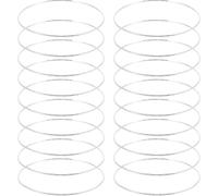 Ensemble de Bracelets Joncs Argentés, Lot de 50 Set de Pièces en Fer