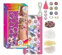 Ensemble de bracelets Rainbow High avec plus de 1000 perles, breloques brillantes et accessoires pour la création de bijoux colorés pour filles