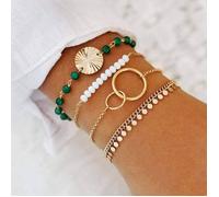 Ensemble de bracelets - SHOP-STORY - MILEY - Alliage durable - 4 bracelets - Bohème chic