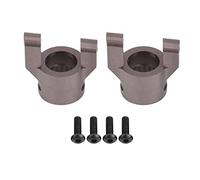Ensemble de bras d'articulation de support de moyeu C en alliage d'aluminium, pièce de mise à niveau durable et haute résistance pour voiture AX90056 Wrangler RC 5,5 pouces (AX30762T gris titane)