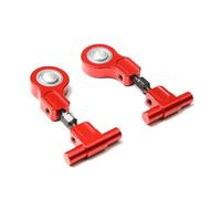 Ensemble de Bras de Suspension réglable supérieur Avant et arrière en Aluminium for Voiture RC Tamiya TT02, TT-02(Rot)