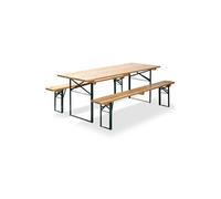 Ensemble de Brasserie Pliable avec Table et 2 Banc Veba