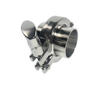 Ensemble de brides sanitaires en acier inoxydable 304 à souder avec raccord Tri-Clamp et joint PTFE/silicone for projets de bricolage(51mm)