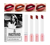 Ensemble De Brillant À Lèvres Pour Femmes,4 Couleurs/Ensemble,Velours Mat,Imperméable,Longue Durée,Tasse Antiadhésive,Maquillage Pour Femmes.As Show.