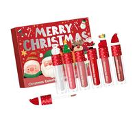 Ensemble de brillants à lèvres de Noël avec formules hydratantes et nuances multiples pour les fêtes de vacances et un usage quotidien