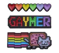 Ensemble de broches arc-en-ciel colorées - Épingles à chemisier en alliage émaillé avec cœur, drapeau, main et planète, accessoires de bijoux pour femmes, hommes, vêtements, sacs, vestes, taille