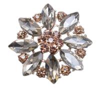 Ensemble de broches artistiques en alliage avec strass pour bijoux et décorations créatives faites à la main, taille unique, Comme décrit