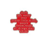 Ensemble de broches avec citation en forme de fleur - Épinglette minimaliste en forme de tournesol pour livres, sacs, denim multi-scènes, taille unique