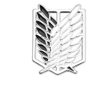 Ensemble de broches en émail : Eren, Mikasa, Armin Anime Broche, Klein, Métal non précieux