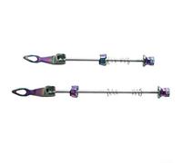 Ensemble de brochettes à dégagement rapide avec verrouillage de sécurité pour roues de vélo de route, broches avant et arrière conçues pour une fixation stable et sûre des roues (route)