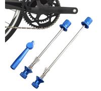 Ensemble de brochettes à dégagement rapide - Brochette de roulement antivol et arrière pliable en d'aluminium - Tige à vis de roulement arrière pliable en d'aluminium pour vélo
