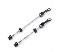 Ensemble de brochettes à dégagement rapide en acier chromé usiné CNC, essieu avant et arrière de 100 mm et 135 mm avec levier de verrouillage à came, pour vélos de route et de montagne (couple noir)