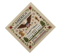 Ensemble de broderie pour 250e anniversaire des États-Unis - Motif commémoratif - Cadeau patriotique - Fil à broder